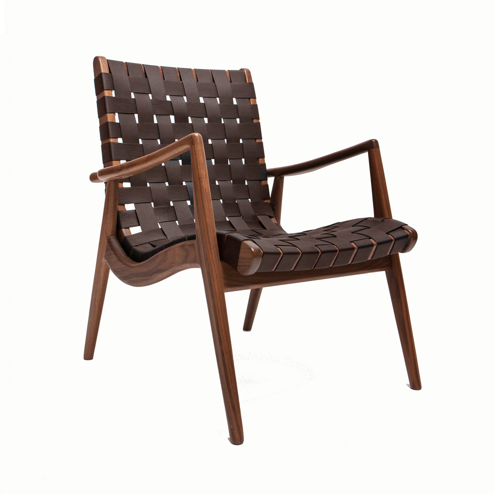 WLC 22 Woven Leather Armchair