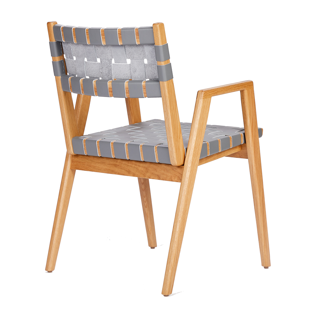 Woven Leather Dining Chair