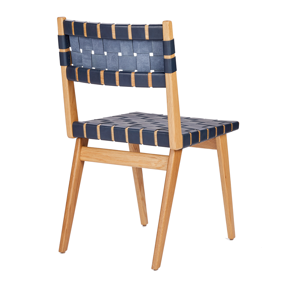 Woven Leather Dining Chair