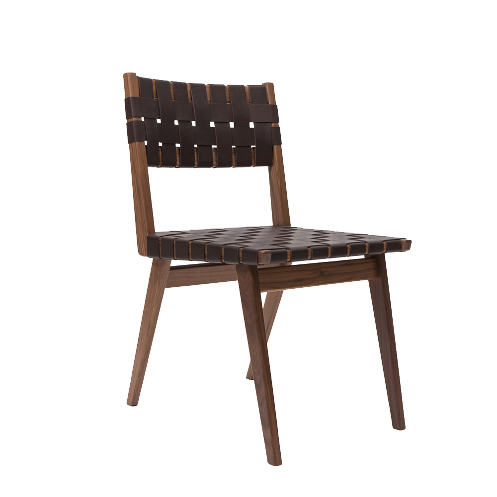 Woven Leather Dining Chair