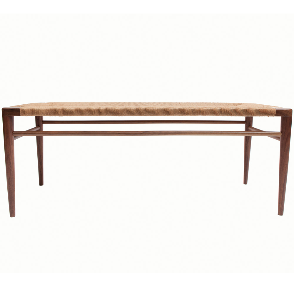 Woven Rush Bench