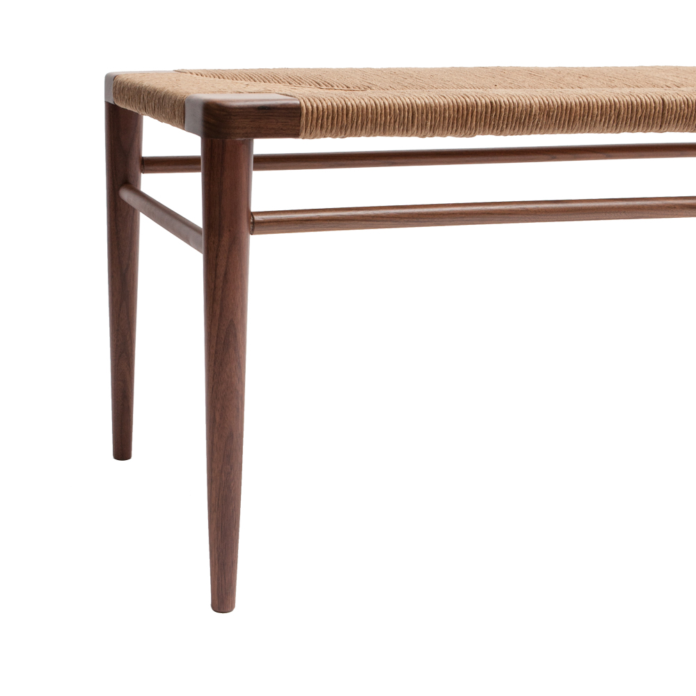 Woven Rush Bench