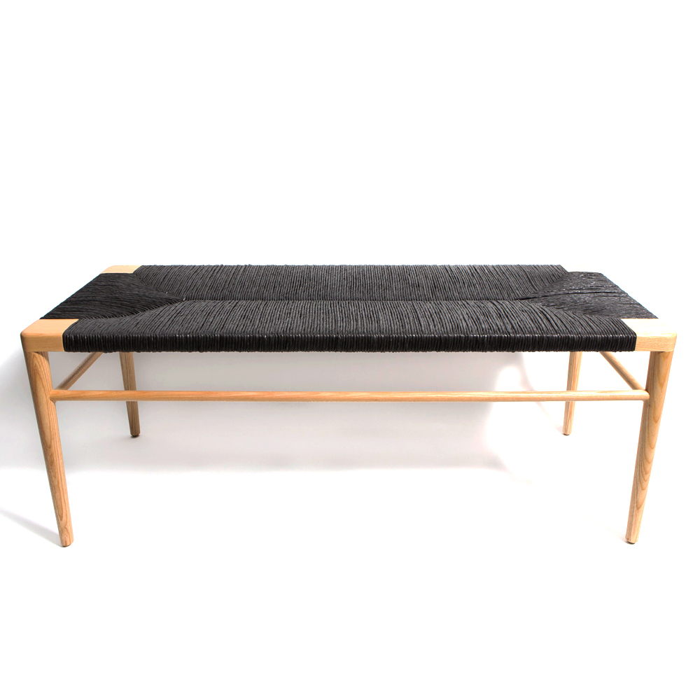 Woven Rush Bench
