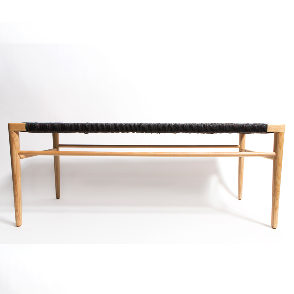 Woven Rush Bench