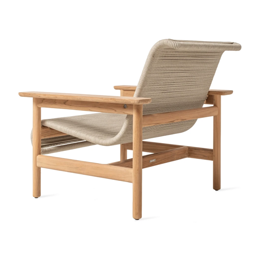 Vincent Sheppard_Tomus lounge chair_Untreated teak flax rope_135°_FF